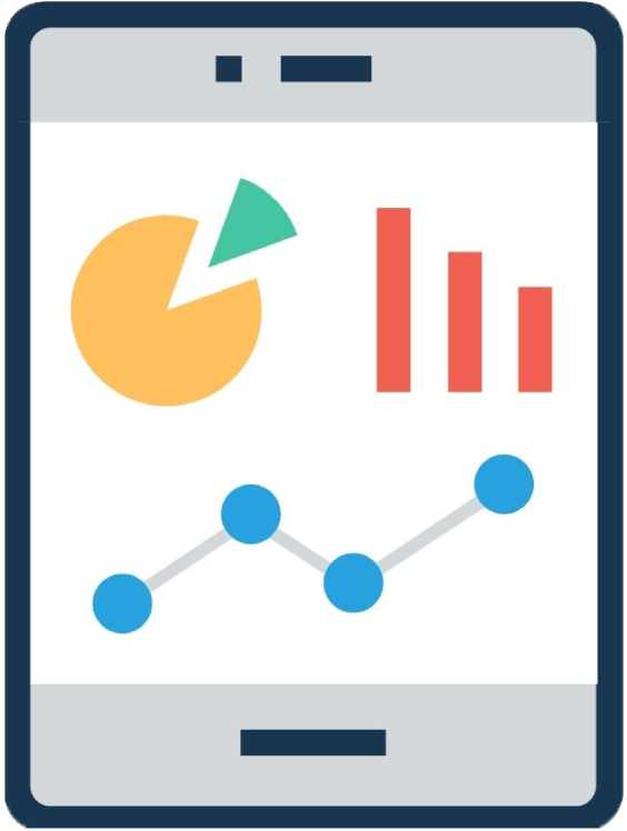 Smartphone with charts